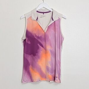Nike Golf Tank Women's Tour Performance Orange Purple Large